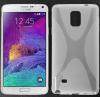 Силиконов калъф / гръб / TPU X Line за Samsung Galaxy Note 4 N910 / Galaxy Note 4 - прозрачен