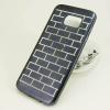 Силиконов калъф / гръб / TPU за Samsung Galaxy S7 Edge G935 - черен / правоъгълници