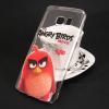 Твърд гръб за Samsung Galaxy S7 G930 - прозрачен / Angry Birds / Red