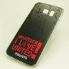 Твърд гръб за Samsung Galaxy S6 G920 - тъмно сив / Whatever I Love United