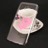 Твърд гръб за Samsung Galaxy S7 G930 - прозрачен / розови сърца / Victoria's Secret