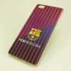 Твърд гръб за Huawei Ascend P8 Lite / Huawei P8 Lite - синьо и червено райе / FC Barcelona
