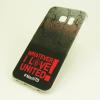 Твърд гръб за Samsung Galaxy S6 Edge G925 - тъмно сив / Whatever I Love United