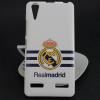 Силиконов калъф / гръб / TPU за Lenovo A6000 / A6010 - Real Madrid / бял