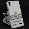 Силиконов калъф / гръб / TPU за Lenovo A6000 / A6010 - Real Madrid / бял