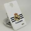 Силиконов калъф / гръб / TPU за Lenovo A536 - Real Madrid / бял