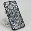 Силиконов калъф / гръб / TPU за Apple iPhone 6 Plus / iPhone 6S Plus - прозрачен с кръгове / Black
