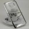 Луксозен силиконов калъф / гръб / TPU за HTC 10 / HTC One M10 - прозрачен / сребрист кант