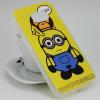 Силиконов калъф / гръб / TPU за Samsung Galaxy S6 G920 - жълт / Minion & Milo