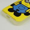 Силиконов калъф / гръб / TPU за Samsung Galaxy J1 J100 - жълт / Minion & Milo