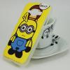 Силиконов калъф / гръб / TPU за Samsung Galaxy J1 J100 - жълт / Minion & Milo