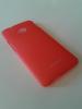 Луксозен заден предпазен твърд гръб / капак / BASEUS за HTC ONE M7 - червен