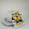 Твърд гръб за Apple iPhone 5 / iPhone 5S / iPhone SE - прозрачен / Minions / Idea