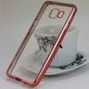 Луксозен силиконов гръб TPU за Samsung Galaxy A5 2017 A520 - прозрачен / Rose Gold кант