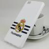 Силиконов калъф / гръб / TPU за Huawei Ascend P8 Lite - бял / Real Madrid