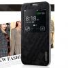 Луксозен кожен калъф Flip тефтер със стойка Baseus за Samsung G900 Galaxy S5 / Samsung S5 - черен