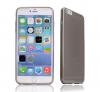 Ултра тънък силиконов калъф / гръб / TPU Ultra Thin за Apple iPhone 6 Plus 5.5'' - прозрачен / сив