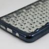 Силиконов калъф / гръб / TPU 3D за Samsung Galaxy S6 Edge G925 - прозрачен / звездички и коронки / тъмно сив кант