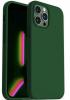 Луксозен силиконов калъф / гръб / Nano TPU за Apple iPhone 13 Pro 6.1'' - тъмно зелен