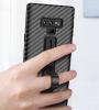Луксозен силиконов гръб със стойка за Samsung Galaxy Note 9 - Carbon / черен