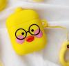 Силиконов калъф за AirPod - Yellow Chick with Glass