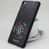 Силиконов калъф / гръб / TPU за Huawei Ascend P8 - черен / Manchester United 