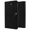 Луксозен кожен калъф Flip тефтер със стойка MERCURY Fancy Diary за Lenovo Vibe S1 Lite - черен