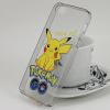 Твърд гръб за Apple iPhone 5 / iPhone 5S / iPhone SE - сив прозрачен / Pikachu / Pokemon