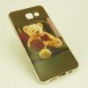 Луксозен ултра тънък силиконов калъф / гръб / TPU Ultra Thin за Samsung Galaxy A5 2016 A510 - Teddy Bear / рози