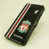 Кожен калъф Flip тефтер Flexi със стойка за Huawei P9 - FC Liverpool / Adidas