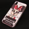 Силиконов калъф / гръб / TPU за HTC Desire 825 - бял / Minnie Mouse