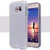 Твърд гръб MOTOMO TPU PC Hybrid Case за Samsung Galaxy S6 Edge G925 - сребрист