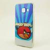 Луксозен ултра тънък силиконов калъф / гръб / TPU Ultra Thin за Samsung Galaxy A3 2016 A310 - синьо райе / Angry Birds