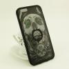 Твърд гръб със стойка за Apple iPhone 6 / iPhone 6S - черен / череп
