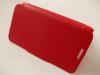Кожен калъф Flip Cover тип тефтер за LG Optimus G2 / LG G2 - червен