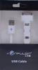 USB кабел за зареждане и пренос на данни 3 в 1 KONFULON / USB Data Transmit and charging cable 3 in 1 / за Apple iPhone 4 / 4S , Apple iPhone 5 / 5S ,  iPone 6 / iPhone 6 plus / iPod Touch 5 / iPhone 5C / iPod Nano 7 / Samsung micro Usb, Galaxy Tab - бял