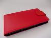 Кожен калъф Flip тефтер за Huawei Ascend G700 - червен