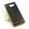 Луксозен силиконов калъф / гръб / TPU за Samsung Galaxy A5 2016 A510 - черен / имитиращ кожа