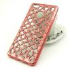 Луксозен силиконов калъф / гръб / TPU за Huawei P9 Lite - мрежа с орнаменти / Rose Gold