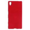 Силиконов калъф / гръб / TPU за Sony Xperia Z5 - червен / гланц