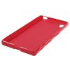 Силиконов калъф / гръб / TPU за Sony Xperia Z5 - червен / гланц