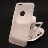 Ултра тънък силиконов калъф / гръб / TPU Ultra Thin за Apple iPhone 6 / iPhone 6S - бял / мат