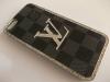 Луксозен предпазен твърд гръб / капак / с камъни за Apple iPhone 5 / iPhone 5S - черен на квадрати