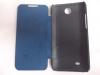 Ултра тънък кожен калъф Flip тефтер за HTC Desire 300 - тъмно син