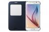 Оригинален кожен калъф Flip Cover S-View / EF-CG920PBE за Samsung Galaxy S6 G920 - син 
