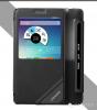 Луксозен кожен калъф Flip тефтер S-View Usams Viva Series за Samsung Galaxy Note 4 N910 - черен