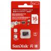 MicroSDHC карта / 16GB / SANDISK CLASS 4