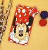 Силиконов калъф / гръб / TPU 3D за Huawei Ascend P8 - Minnie mouse / черен