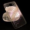 Луксозен силиконов калъф / гръб / TPU с камъни за Samsung Galaxy J7 2016 J710 - прозрачен / цветни камъни