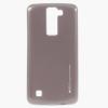 Силиконов калъф / гръб / TPU MERCURY i-Jelly Case Metallic Finish за LG K10 - сив